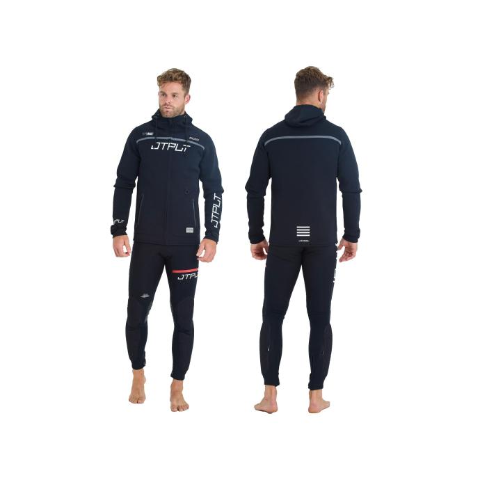 Гидрокуртка мужская с капюшоном Jetpilot RX VAULT TOUR COAT BLACK/WHITE - 250080 - Фото 6