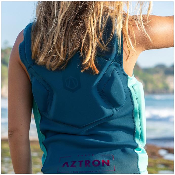 Жилет водный женский AZTRON VESTA SAFETY VEST (SS) (БИРЮЗОВЫЙ) - az_ves - Цвет Голубой - Фото 4
