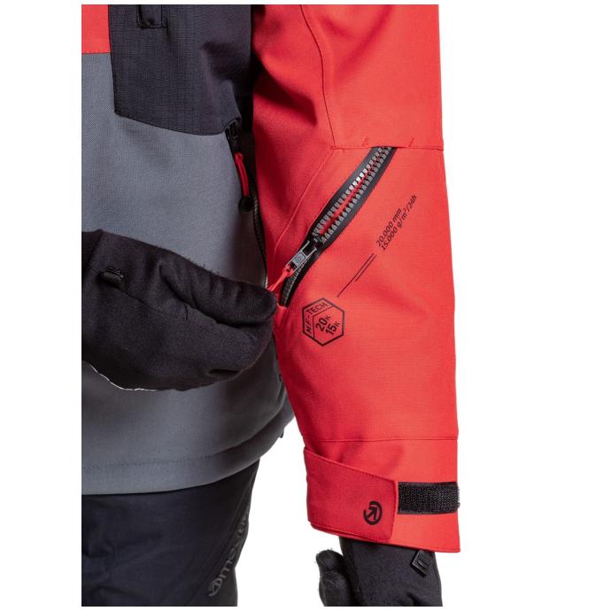 Сноубордическая куртка MEATFLY CRONOS - CRONOS-3-FERRARI RED/DARK GREY - Цвет Красный - Фото 8
