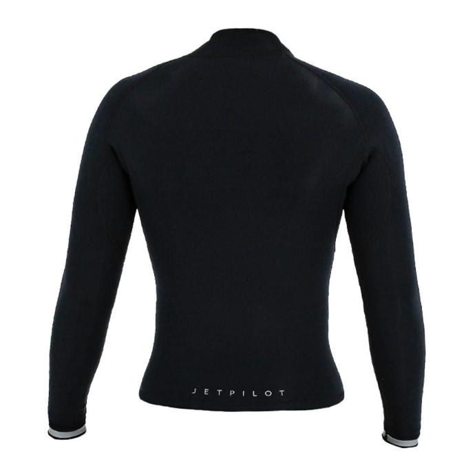 Гидрокуртка мужская Jetpilot Flight 2X2 LS FZ Jacket black S24 - 221290 - Цвет Черный - Фото 2