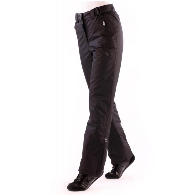 Брюки утепленные женские из плащевой ткани (28L-4X-480) - 28L-4X-480 Черный - Цвет Черный - Фото 1