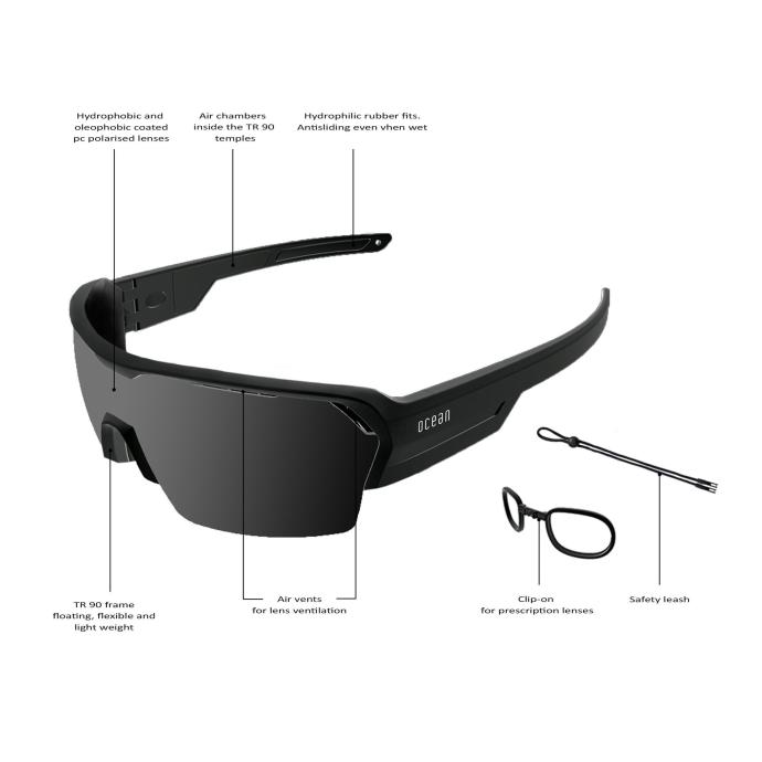 Спортивные очки RACE Matt Black / Grey Polirized lens (STD) - 065170-Black / Grey - Цвет Черный - Фото 3