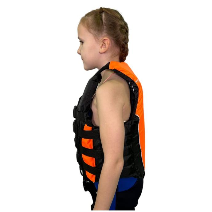 Спасательный жилет оранжевый подростковый hikeXp Universal Black\Orange Junior - 100067 - Цвет Оранжевый - Фото 13