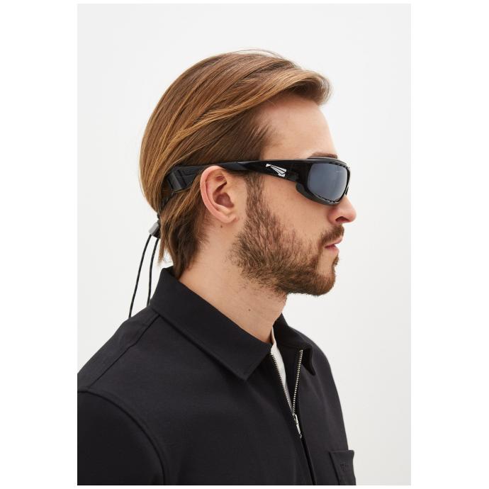 Спортивные очки LiP Typhoon / Gloss Black -Black / Zeiss / PA Polarized / Methane Smoke Len (STD) - 762315-Methane Smoke Len - Цвет Черный - Фото 7