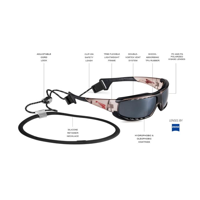 Спортивные очки LiP Typhoon / Gloss Black -Black / Zeiss / PA Polarized / Methane Smoke Len (STD) - Артикул 762315 - Фото 19