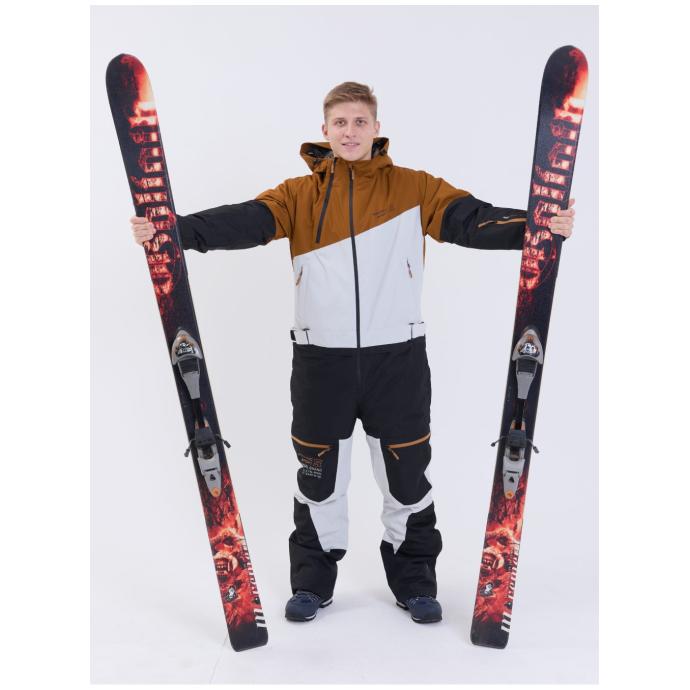 МУЖСКОЙ СНОУБОРДИЧЕСКИЙ КОМБИНЕЗОН RUNNING SPORT - 8892-brown - Цвет Коричневый - Фото 19