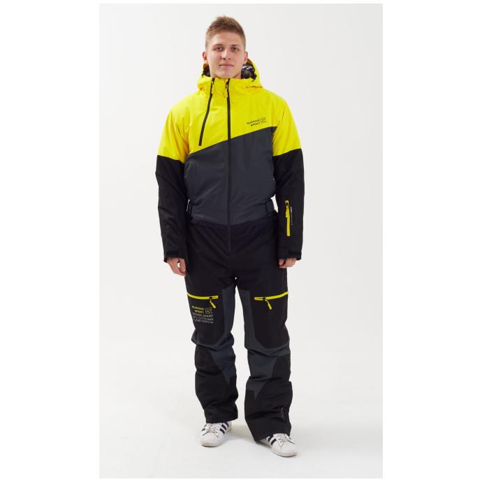 МУЖСКОЙ СНОУБОРДИЧЕСКИЙ КОМБИНЕЗОН RUNNING SPORT - 8892-grey - Цвет Серый - Фото 5