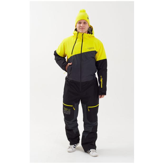 МУЖСКОЙ СНОУБОРДИЧЕСКИЙ КОМБИНЕЗОН RUNNING SPORT - 8892-grey - Цвет Серый - Фото 6