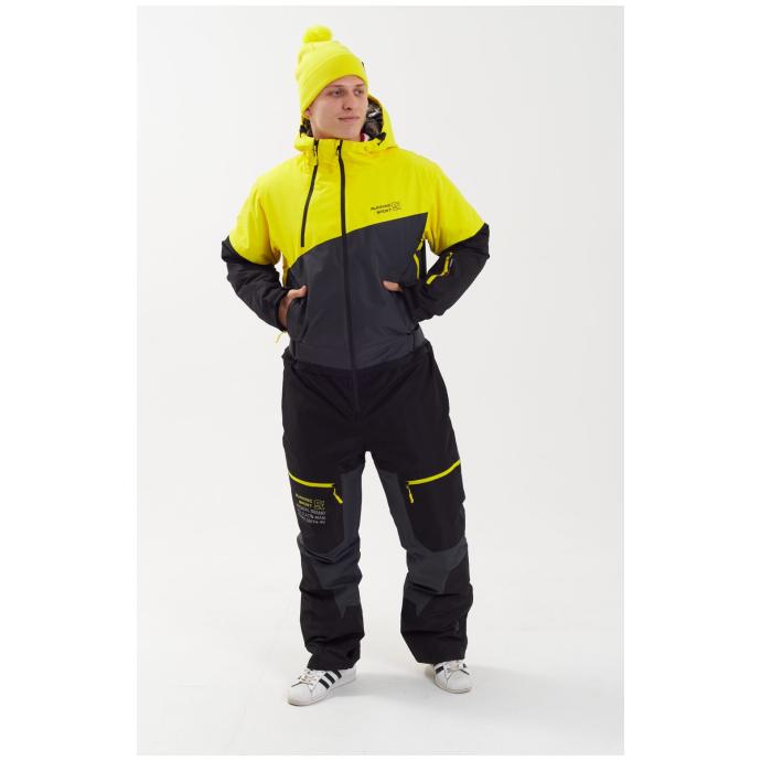 МУЖСКОЙ СНОУБОРДИЧЕСКИЙ КОМБИНЕЗОН RUNNING SPORT - 8892-grey - Цвет Серый - Фото 7