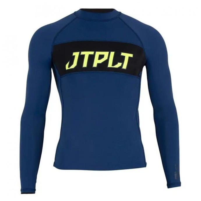 Гидромайка мужская длинный рукав Jetpilot RX LS Rashie navy/yellow - 220930 - Цвет Темно-синий - Фото 1