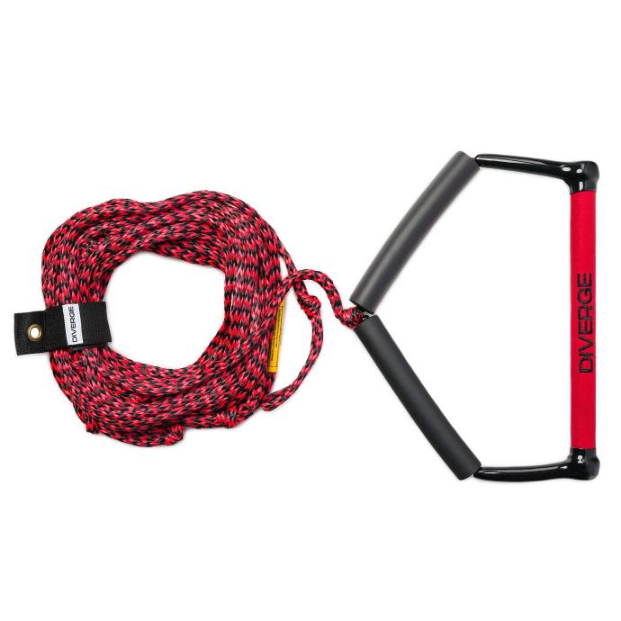 DIVERGE комплект фал рукоятка BEST WAKE COMBO (SS23) - BW-RED/BLACK - Цвет Красный - Фото 1