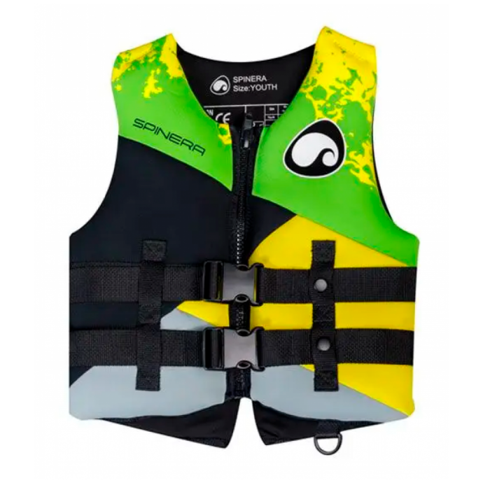 Спасательный жилет неопрен детский Spinera Relax Youth Neopren Vest - 50N Green/Yellow S24 (30-40kg) - Артикул 18291 - Фото 6