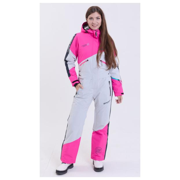 ЖЕНСКИЙ СНОУБОРДИЧЕСКИЙ КОМБИНЕЗОН RUNNING SPORT - Аритикул 8895-1-сиреневый-XL - Фото 19