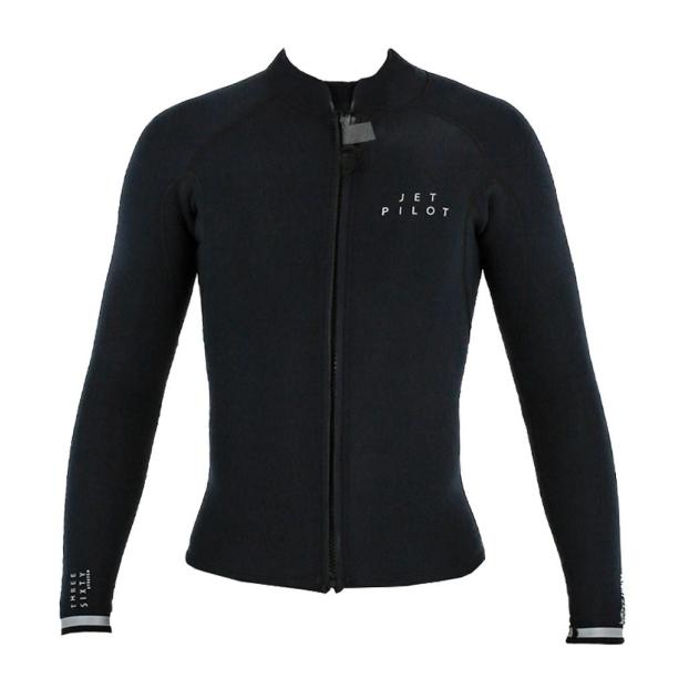 Гидрокуртка мужская Jetpilot Flight 2X2 LS FZ Jacket black S24 - Аритикул 221290-XXL - Фото 3