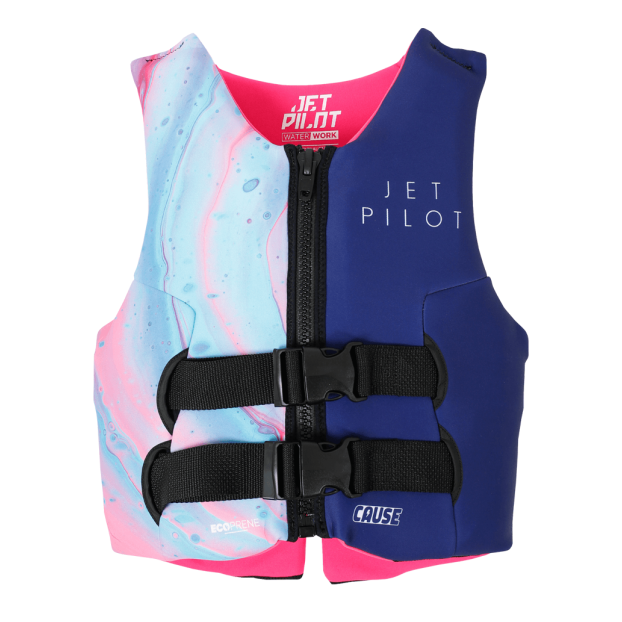Спасательный жилет для гидроцикла неопрен детский Jetpilot GIRLS CAUSE ECO VEST - Аритикул 250460-FAIRY FLOSS-140-152 - Фото 1