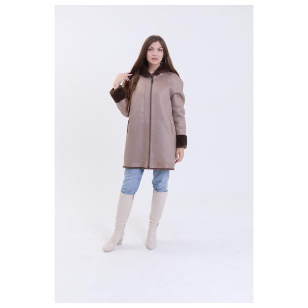 Шуба женская двусторонняя VITIA  - Аритикул A1528-5-3XL - Фото 11