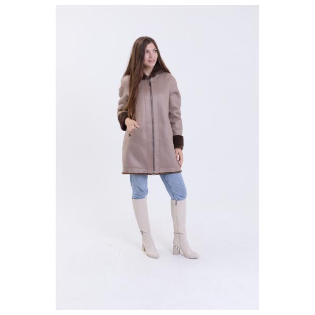 Шуба женская двусторонняя VITIA  - Аритикул A1528-5-3XL - Фото 12