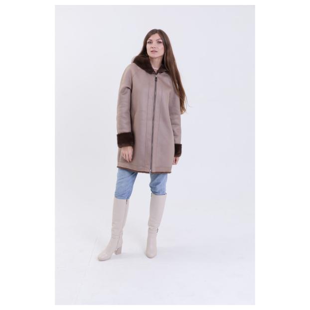 Шуба женская двусторонняя VITIA  - Аритикул A1528-5-3XL - Фото 13