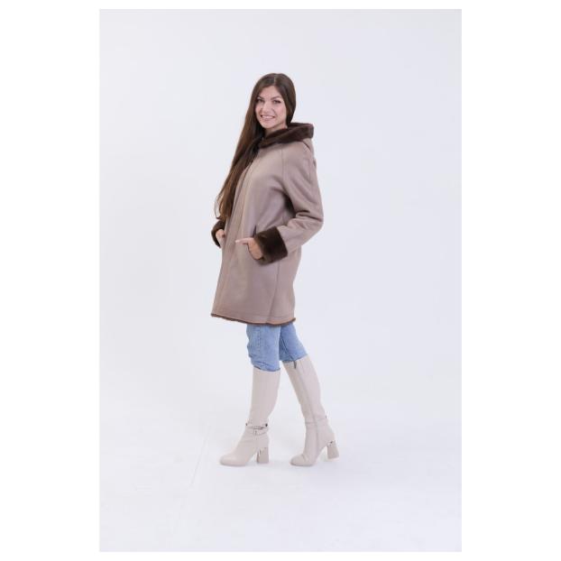 Шуба женская двусторонняя VITIA  - Аритикул A1528-5-3XL - Фото 16