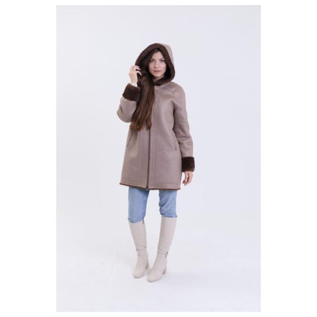 Шуба женская двусторонняя VITIA  - Аритикул A1528-5-3XL - Фото 18