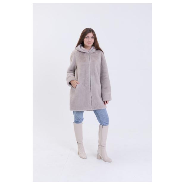Шуба женская двусторонняя VITIA  - Аритикул A1528-5-3XL - Фото 26
