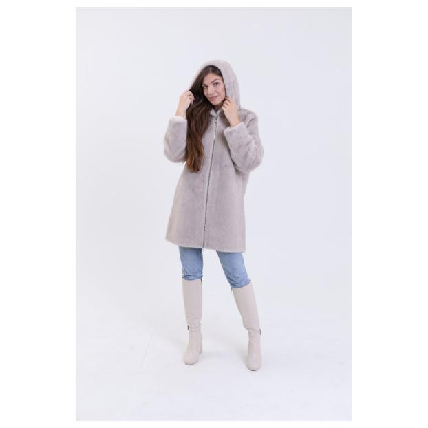 Шуба женская двусторонняя VITIA  - Аритикул A1528-5-3XL - Фото 29
