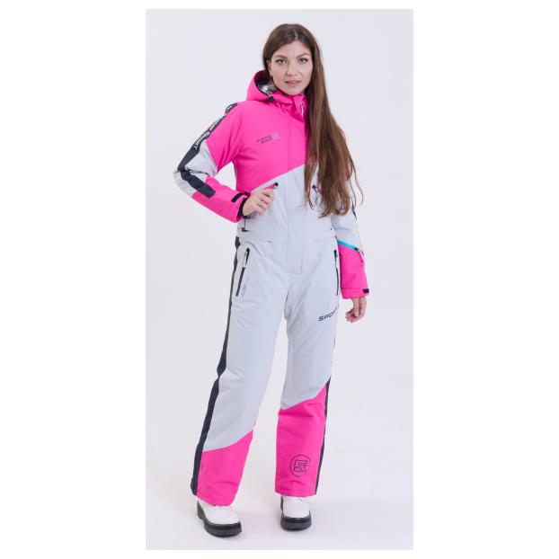 ЖЕНСКИЙ СНОУБОРДИЧЕСКИЙ КОМБИНЕЗОН RUNNING SPORT - Аритикул 8895-1-сиреневый-XL - Фото 20