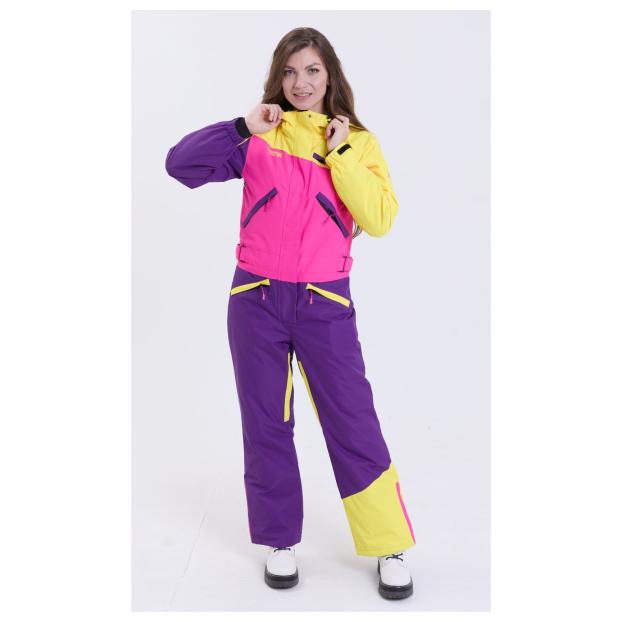 ЖЕНСКИЙ СНОУБОРДИЧЕСКИЙ КОМБИНЕЗОН RUNNING SPORT - Аритикул 8855-2-розовый-S - Фото 50