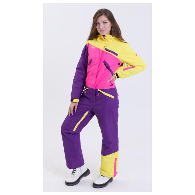 ЖЕНСКИЙ СНОУБОРДИЧЕСКИЙ КОМБИНЕЗОН RUNNING SPORT - Аритикул 8855-2-розовый-S - Фото 54