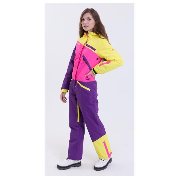 ЖЕНСКИЙ СНОУБОРДИЧЕСКИЙ КОМБИНЕЗОН RUNNING SPORT - Аритикул 8855-2-розовый-S - Фото 55