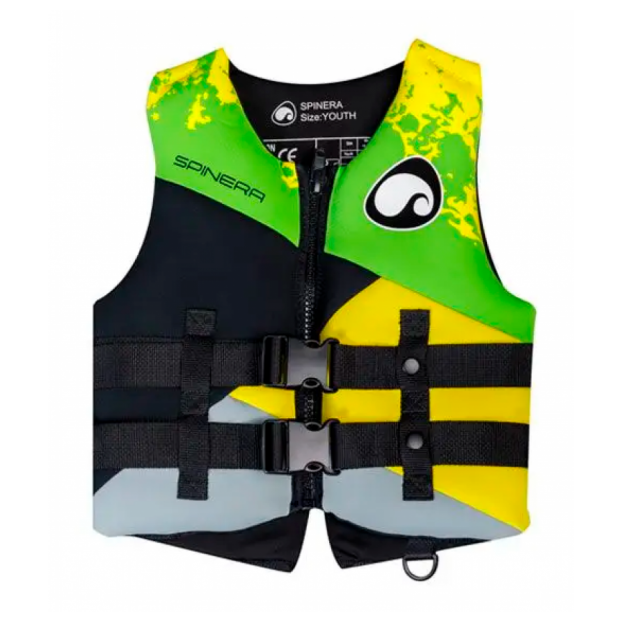 Спасательный жилет неопрен детский Spinera Relax Youth Neopren Vest - 50N Green/Yellow S24 (30-40kg) - Аритикул 18291-30-40kg - Фото 1